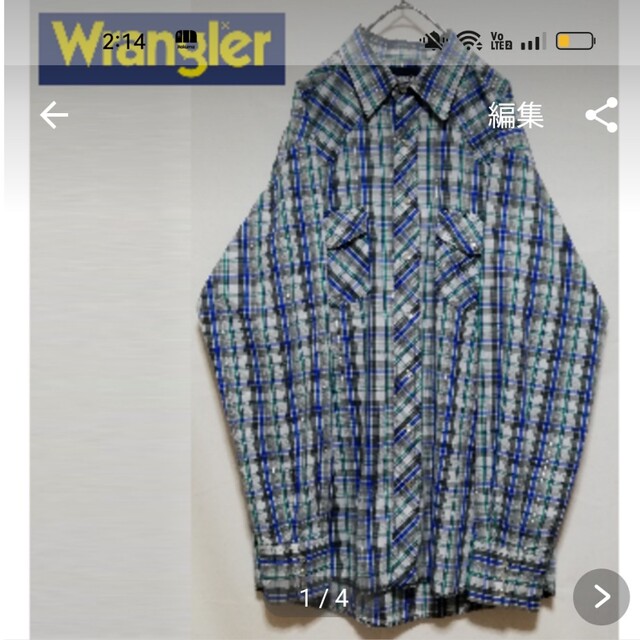 Wrangler(ラングラー)のRUSTLER by Wrangler ビックシルエット XL ストライプ メンズのトップス(シャツ)の商品写真