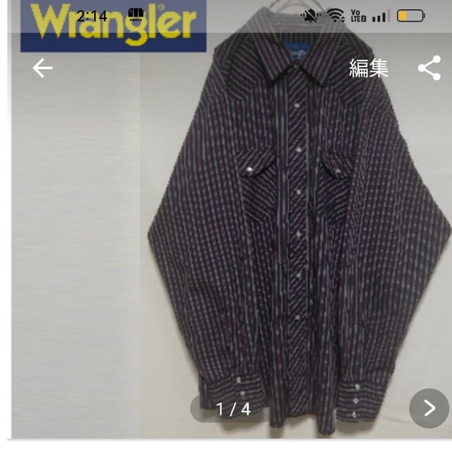 Wrangler(ラングラー)のRUSTLER by Wrangler ビックシルエット XL ストライプ メンズのトップス(シャツ)の商品写真