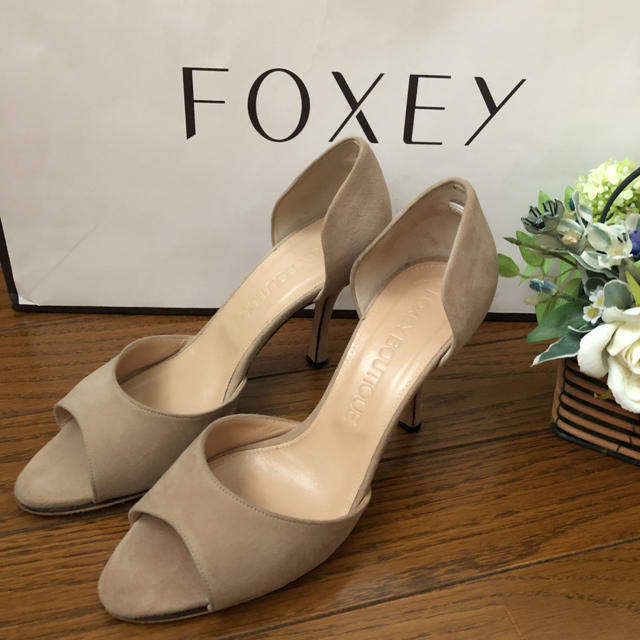 FOXEY(フォクシー)のフォクシー♡プリンセスヒール♡オープントゥパンプス♡アナイ ハロッズ ルネ レディースの靴/シューズ(ハイヒール/パンプス)の商品写真
