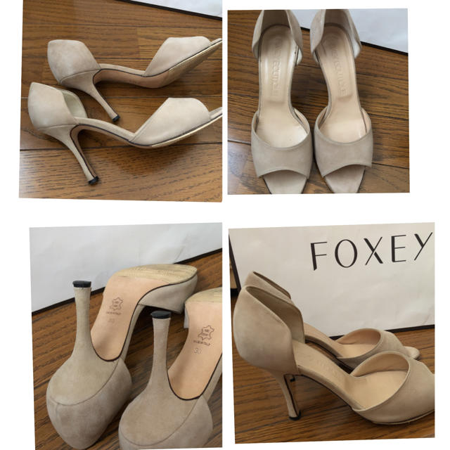 FOXEY(フォクシー)のフォクシー♡プリンセスヒール♡オープントゥパンプス♡アナイ ハロッズ ルネ レディースの靴/シューズ(ハイヒール/パンプス)の商品写真