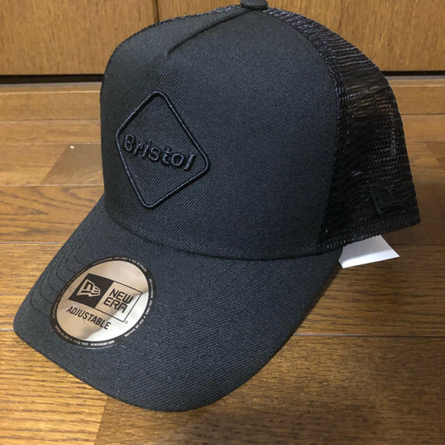 19AW FCRB NEWERA 黒×黒メッシュキャップ 新品