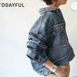 トゥデイフル(TODAYFUL)のデニムJK 38インチ　LIFEs  カフストラップ　(Gジャン/デニムジャケット)