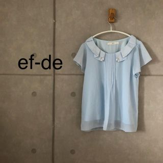 エフデ(ef-de)のef-de 半袖 ブラウス(シャツ/ブラウス(半袖/袖なし))