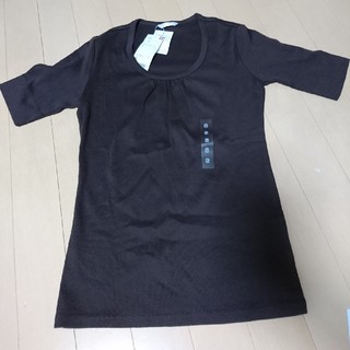 ユニクロ(UNIQLO)の新品タグ付き！UNIQLO五分袖TシャツS(Tシャツ(長袖/七分))