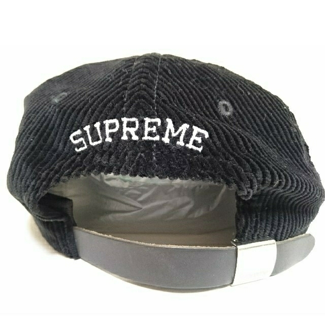 Supreme(シュプリーム)のSupreme　シュプリーム　コーデュロイ　ロゴキャップ　ブラック　新品未使用品 メンズの帽子(キャップ)の商品写真