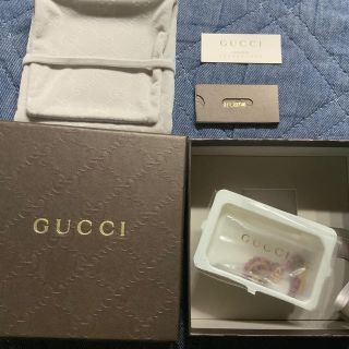 グッチ(Gucci)のGUCCI  ♡ ハート ピンク 天然石 完売の16センチ(ブレスレット/バングル)