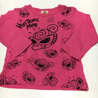 ヒステリックミニ(HYSTERIC MINI)のミニちゃん顔プリントロンT 80(Ｔシャツ)