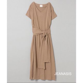 ジーナシス(JEANASIS)の新品 JEANASIS ジーナシス【LIMITED】ロングワンピース ブラウン(ロングワンピース/マキシワンピース)