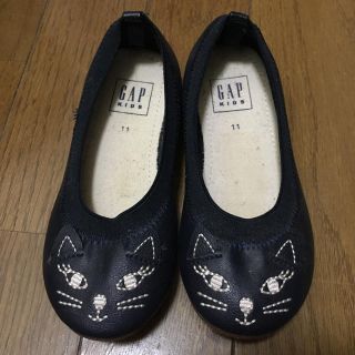 ギャップキッズ(GAP Kids)の未使用★ GAP ネコ バレエシューズ 17センチ(フォーマルシューズ)