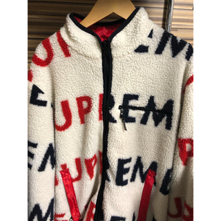 シュプリーム(Supreme)のsupreme Reversible Logo Fleece Jacket(ブルゾン)