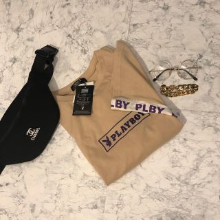 ウィゴー(WEGO)のPLAYBOY♥︎ロゴラインBigT☀︎新品(Tシャツ(半袖/袖なし))