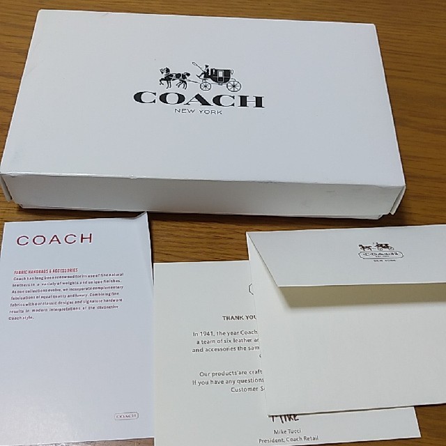 COACH - コーチ長財布空箱コーチ商品タグ付の通販 by せっとん's shop｜コーチならラクマ