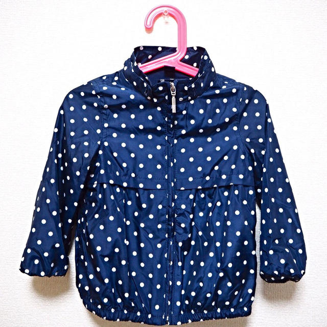 babyGAP(ベビーギャップ)のbabyGAP ドット柄パーカー キッズ/ベビー/マタニティのキッズ服女の子用(90cm~)(ジャケット/上着)の商品写真