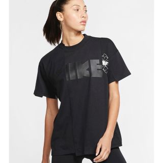 サカイ(sacai)のNIKE sacai Tシャツ L サイズ Tee Black ブラック(Tシャツ/カットソー(半袖/袖なし))