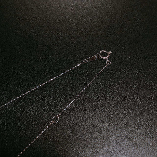 ネックレス K18 WG ダイヤ ハートネックレス レディースのアクセサリー(ネックレス)の商品写真