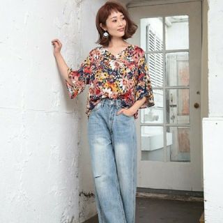 ナチュラルクチュール(natural couture)の花柄 ブラウス(シャツ/ブラウス(長袖/七分))