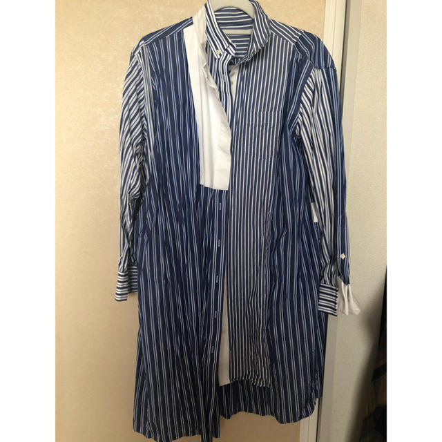sacai - sacai アシンメトリーシャツワンピース サカイ サイズ1