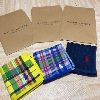 ラルフローレン(Ralph Lauren)のラルフローレン ハンドタオル ギフト袋付き☺︎(ハンカチ)