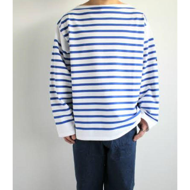 メンズ19AW OUTIL TRICOT AAST [WHITE / BLUE]