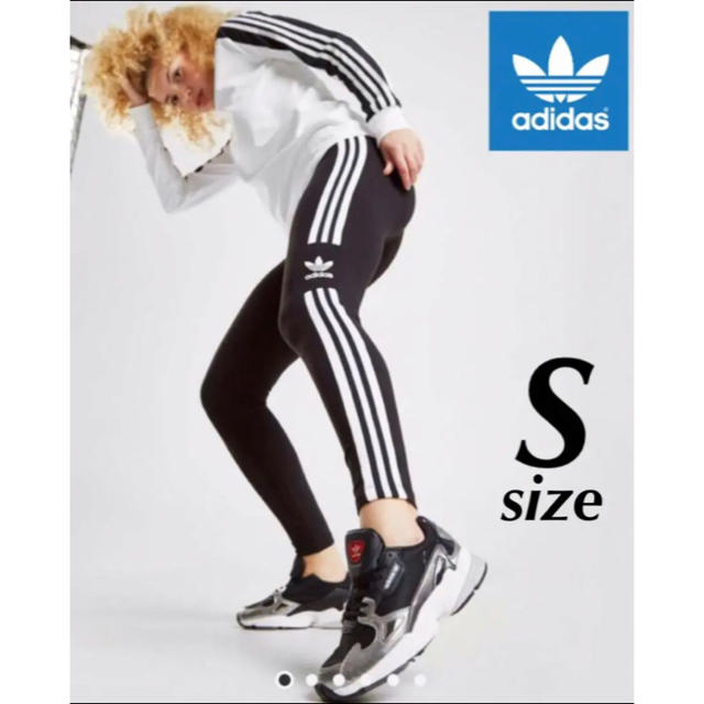 adidas(アディダス)のアディダスオリジナルス 3本ライン トレフォイル  レディースのレッグウェア(レギンス/スパッツ)の商品写真