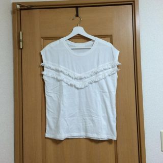 ジーナシス(JEANASIS)のジーナシス＊フリンジTシャツ(Tシャツ(半袖/袖なし))