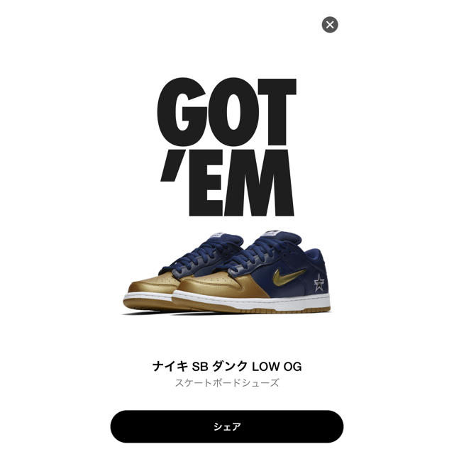 Supreme Nike SB Dunk Low  25.5cm靴/シューズ