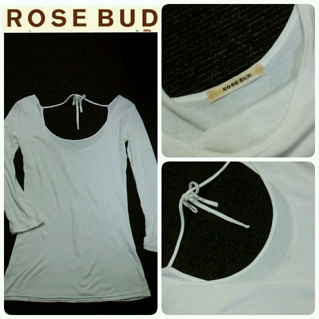 ROSE BUD(ローズバッド)のROSEBUD♡ホワイトTOPS レディースのトップス(Tシャツ(長袖/七分))の商品写真