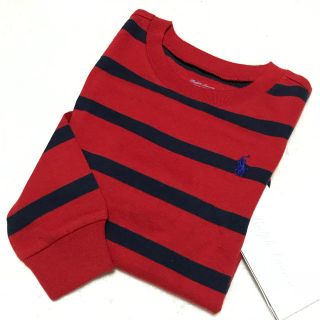 ラルフローレン(Ralph Lauren)の1点のみ♛︎新品✨ボーダー ロングスリーブ Tシャツ 18M/85(Ｔシャツ)