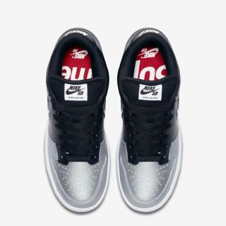 シュプリーム(Supreme)のSupreme/Nike SB Dunk Low ブラック&シルバー 27cm(スニーカー)