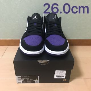 ナイキ(NIKE)の【26cm】AIR JORDAN 1 LOW "COURT PURPLE"(スニーカー)