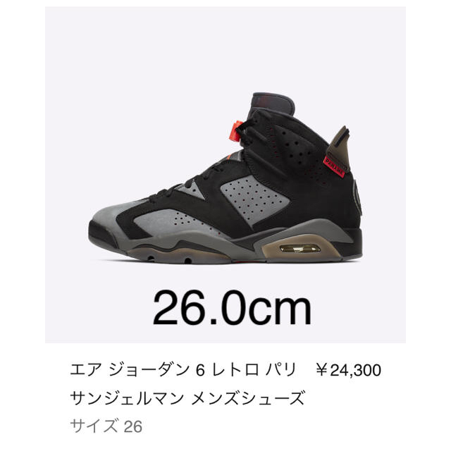 NIKE エアジョーダン6 air jordan 6 PSG RETRO