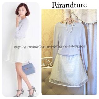 リランドチュール(Rirandture)の14SS シャイニーフラワーワンピース(ミニワンピース)