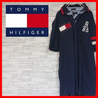 トミーヒルフィガー(TOMMY HILFIGER)の★激レア★ TOMMY HILFIGER ビッグロゴ フラッグ ポロシャツ 8(ポロシャツ)