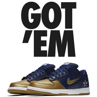 ナイキ(NIKE)のNIKE supreme SB DUNK LOW OG JEWEL 26 US8(スニーカー)