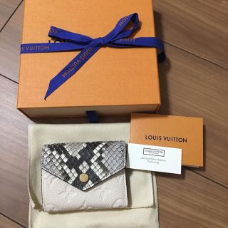 ルイヴィトン(LOUIS VUITTON)のLouis Vuitton★ポルトフォイユ ・ゾエ パイソン 三つ折り 小銭入れ(財布)