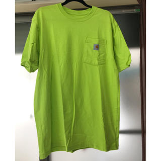 カーハート(carhartt)のMサイズ Carharrt カーハート ポケットtシャツ ライム(Tシャツ/カットソー(半袖/袖なし))