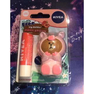 ニベア(ニベア)のニベア リップ LINE FRIENDS  ライン  ブラウン NIVEA (リップケア/リップクリーム)