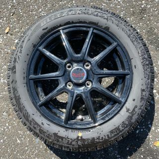 ブリヂストン(BRIDGESTONE)のスタッドレスタイヤ 155/65R14(タイヤ・ホイールセット)