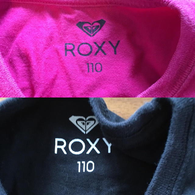 Roxy(ロキシー)のROXY Tシャツ 2枚セット キッズ/ベビー/マタニティのキッズ服女の子用(90cm~)(Tシャツ/カットソー)の商品写真