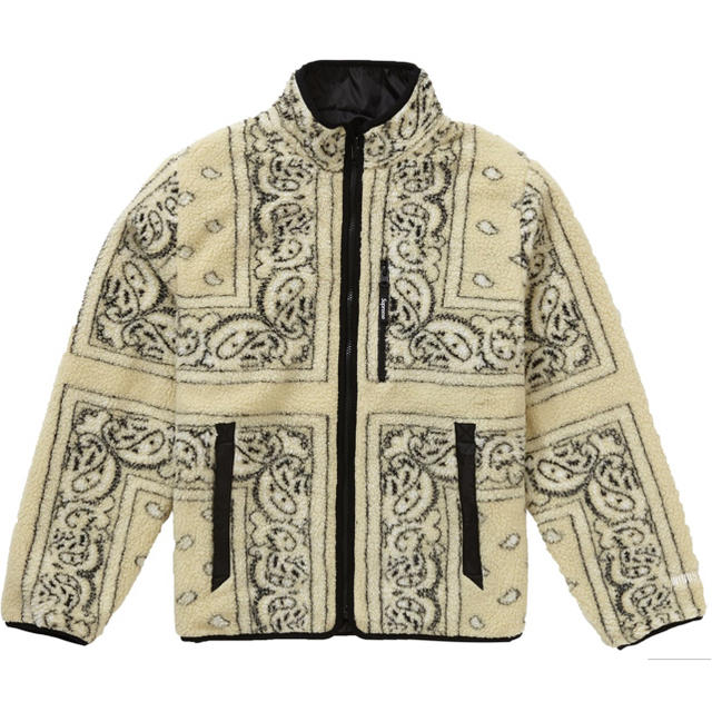 supreme Reversible Bandana Fleece Jacket