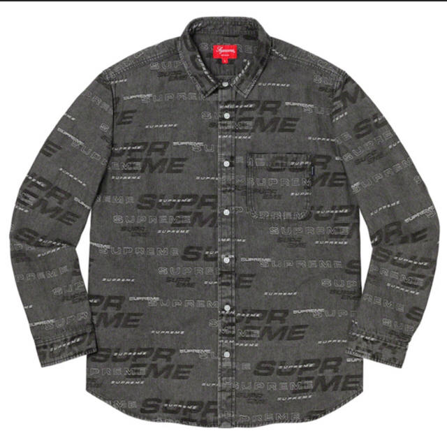 Supreme(シュプリーム)のsupreme Logo denim shirt デニムシャツ 2019AW メンズのジャケット/アウター(Gジャン/デニムジャケット)の商品写真