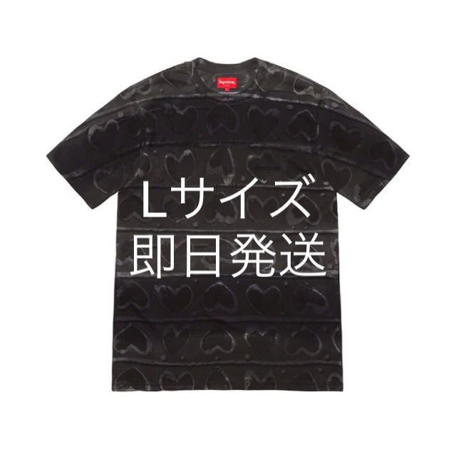 19AW Supreme Hearts Dyed S/S Top ハートTシャツ状態