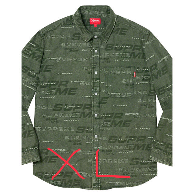 Supreme(シュプリーム)のXL Supreme Dimensions Logo Denim Shirt メンズのトップス(シャツ)の商品写真