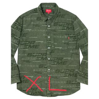 シュプリーム(Supreme)のXL Supreme Dimensions Logo Denim Shirt(シャツ)