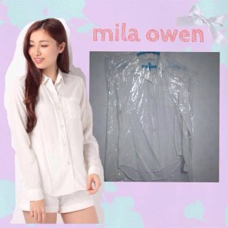 ミラオーウェン(Mila Owen)のミラ♡シルク混 シャツ♡クリーニング済み(シャツ/ブラウス(長袖/七分))