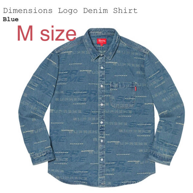 メンズsupreme Dimensions Logo Denim Shirt