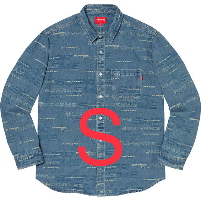 【S】Supreme Dimensions Logo Denim Shirt