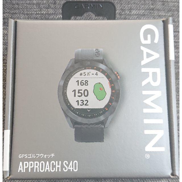 【即納】 GARMIN 腕時計型GPS Black S40 アプローチ 【新品】ガーミン - その他