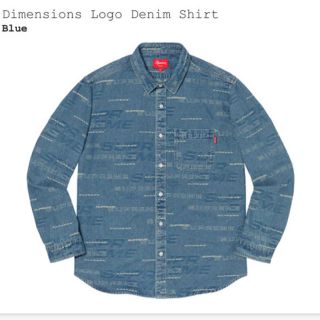 シュプリーム(Supreme)のsupreme Dimensions Logo Denim Shirt デニム(シャツ)