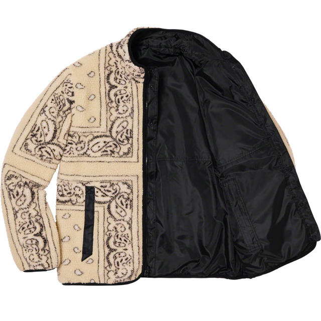 品質保証人気 Supreme - supreme Reversible Bandana Fleece Jacketの通販 by コメジ's shop｜シュプリームならラクマ 限定品人気